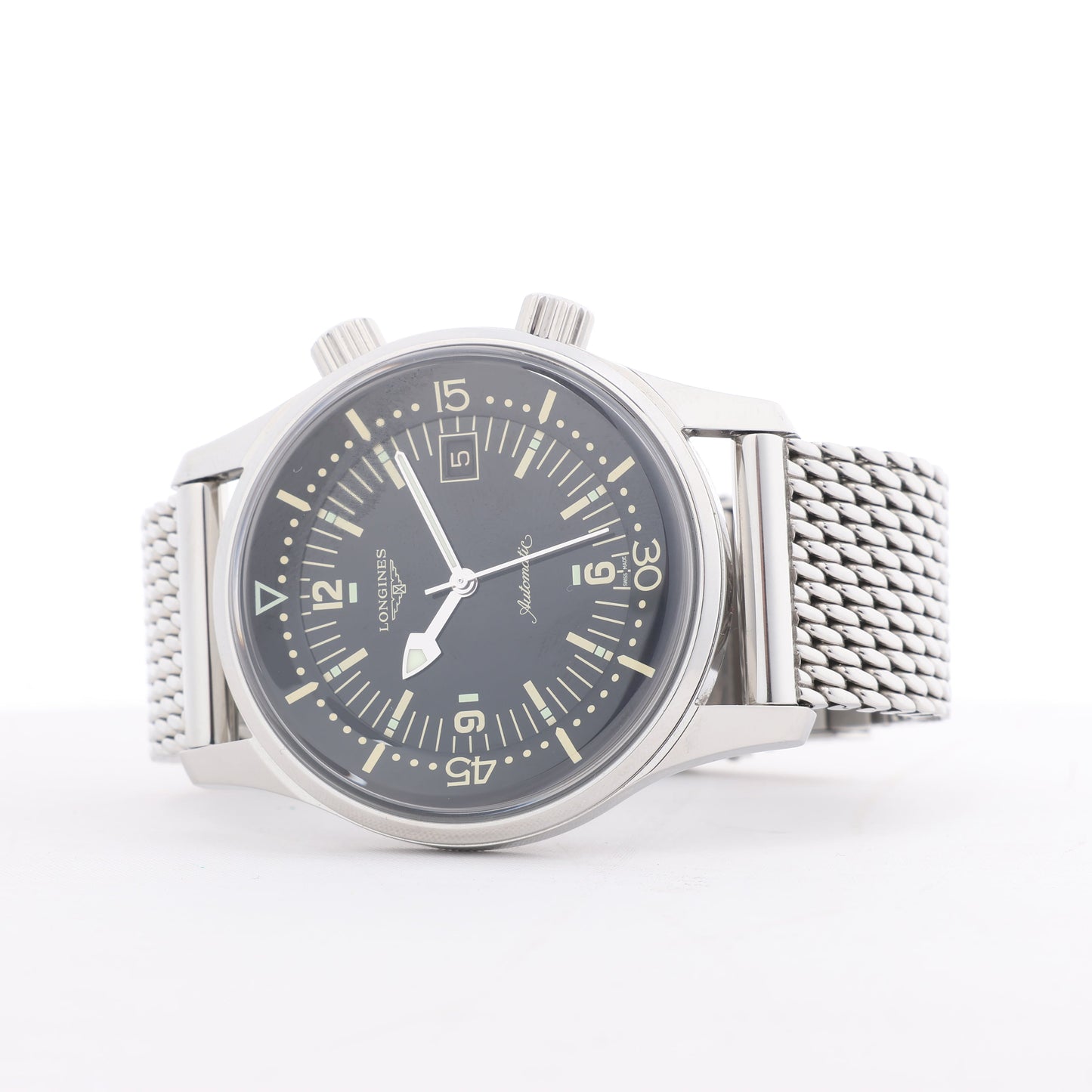 Montre Longines Legend Diver L3.774.4 54472849 SS AT cadran noir