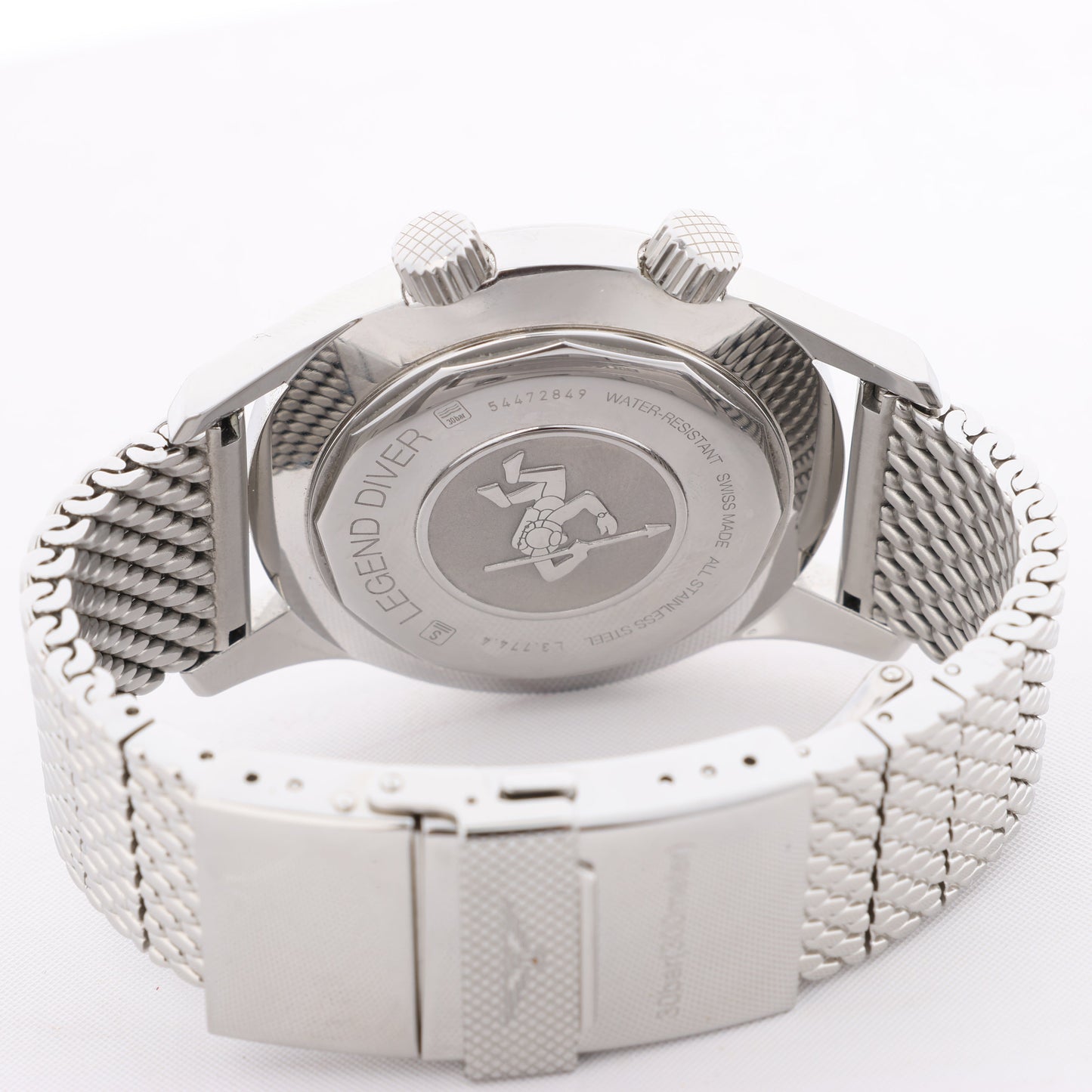 Montre Longines Legend Diver L3.774.4 54472849 SS AT cadran noir