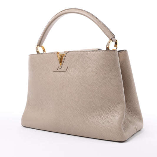 Louis Vuitton Parnassea Capucines MM Handbag in Beige M94428