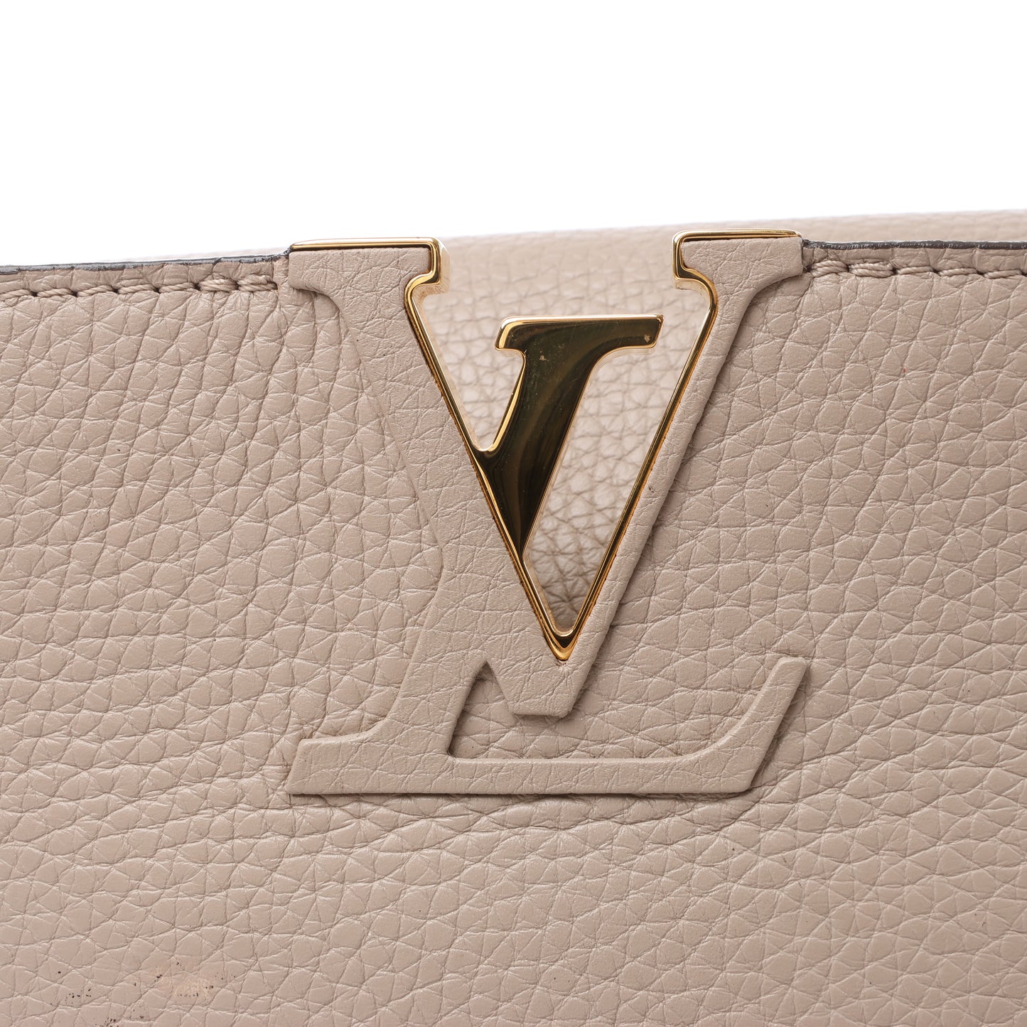 Louis Vuitton Parnassea Capucines MM Handbag in Beige M94428