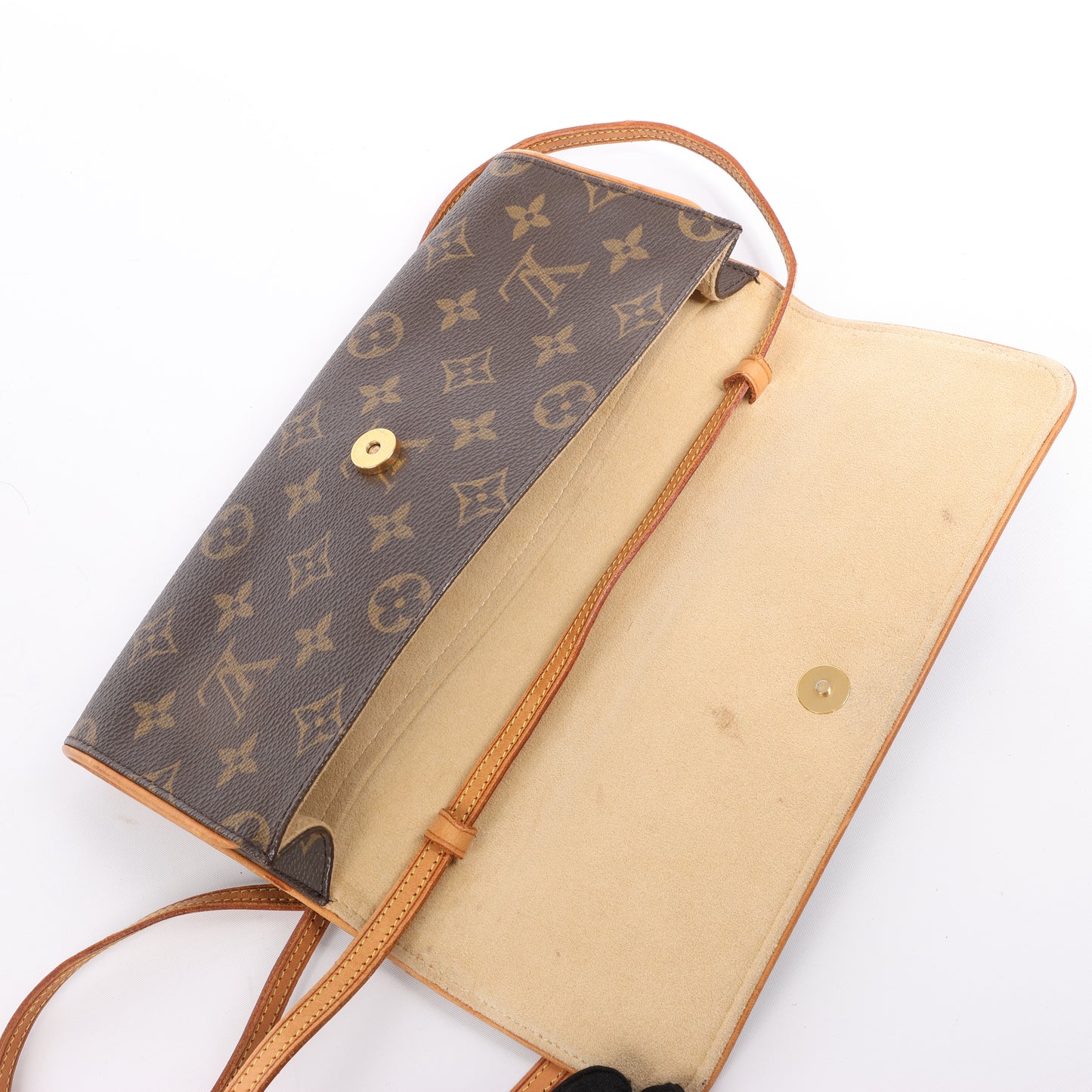 Louis Vuitton Monogram Canvas Pochette Twin GM Shoulder Bag M51852