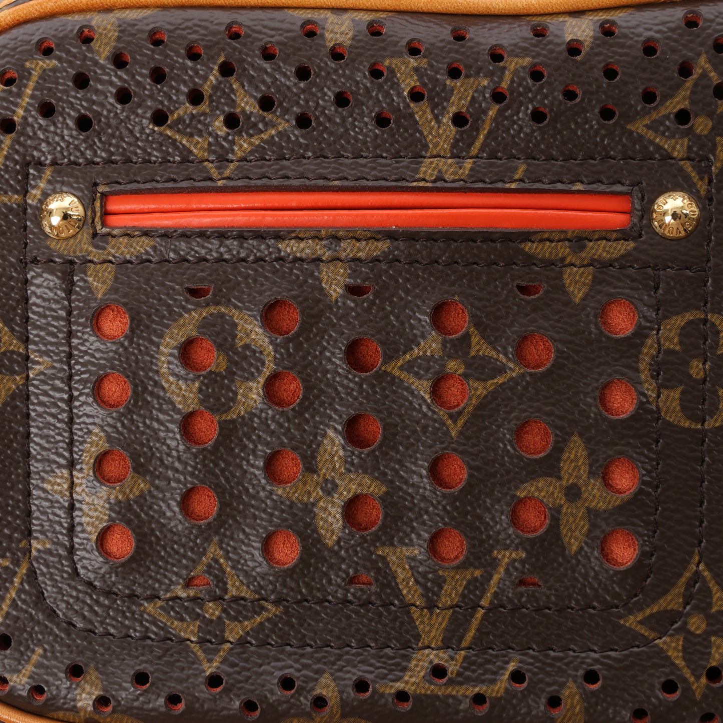 Louis Vuitton Limited Edition Monogram Perforated Mini Trocadero Umhängetasche M95177