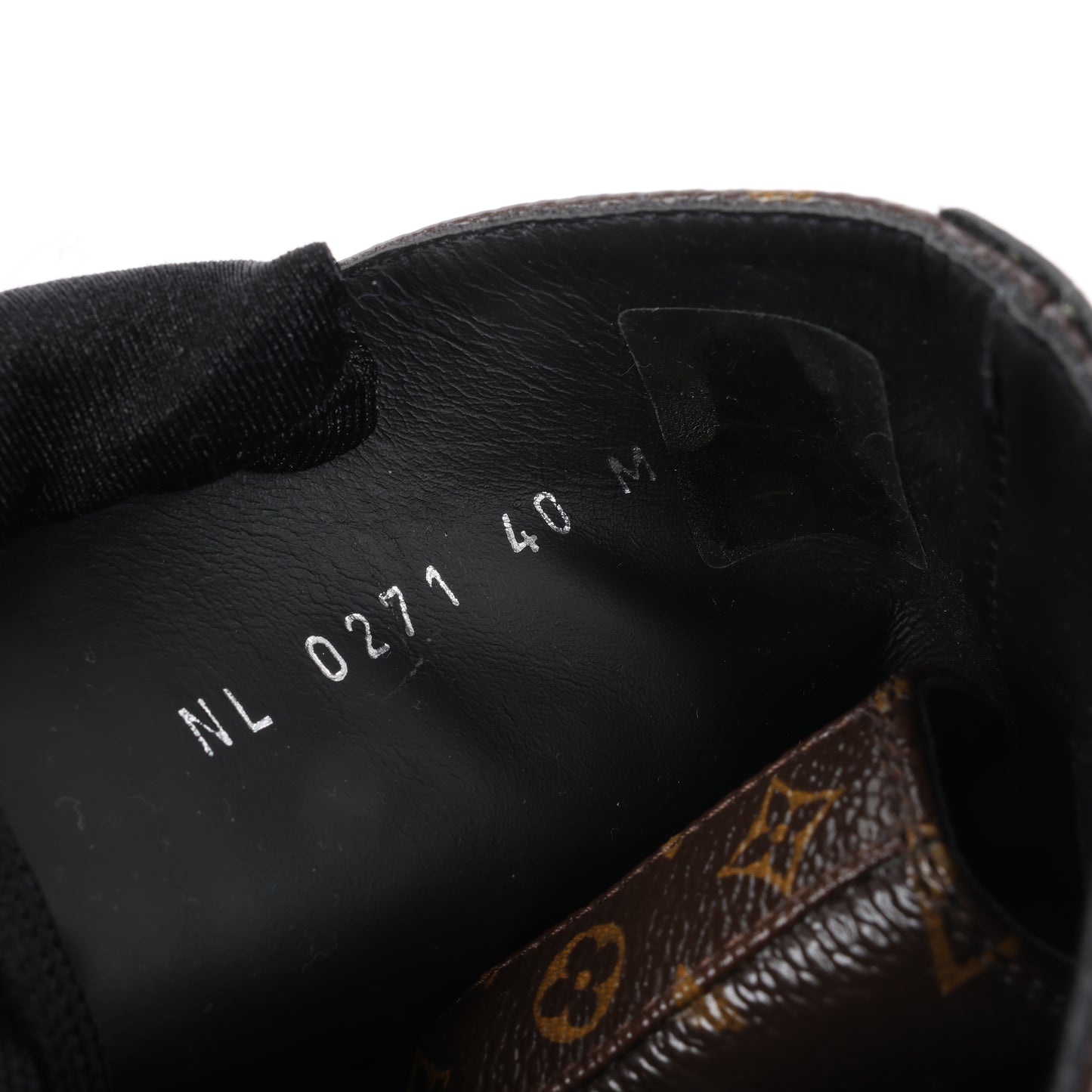 Louis Vuitton Wonderland Line 21 years Canvas & Leather Ankle Boots in Black × Brown NL0271, Size 40 EU