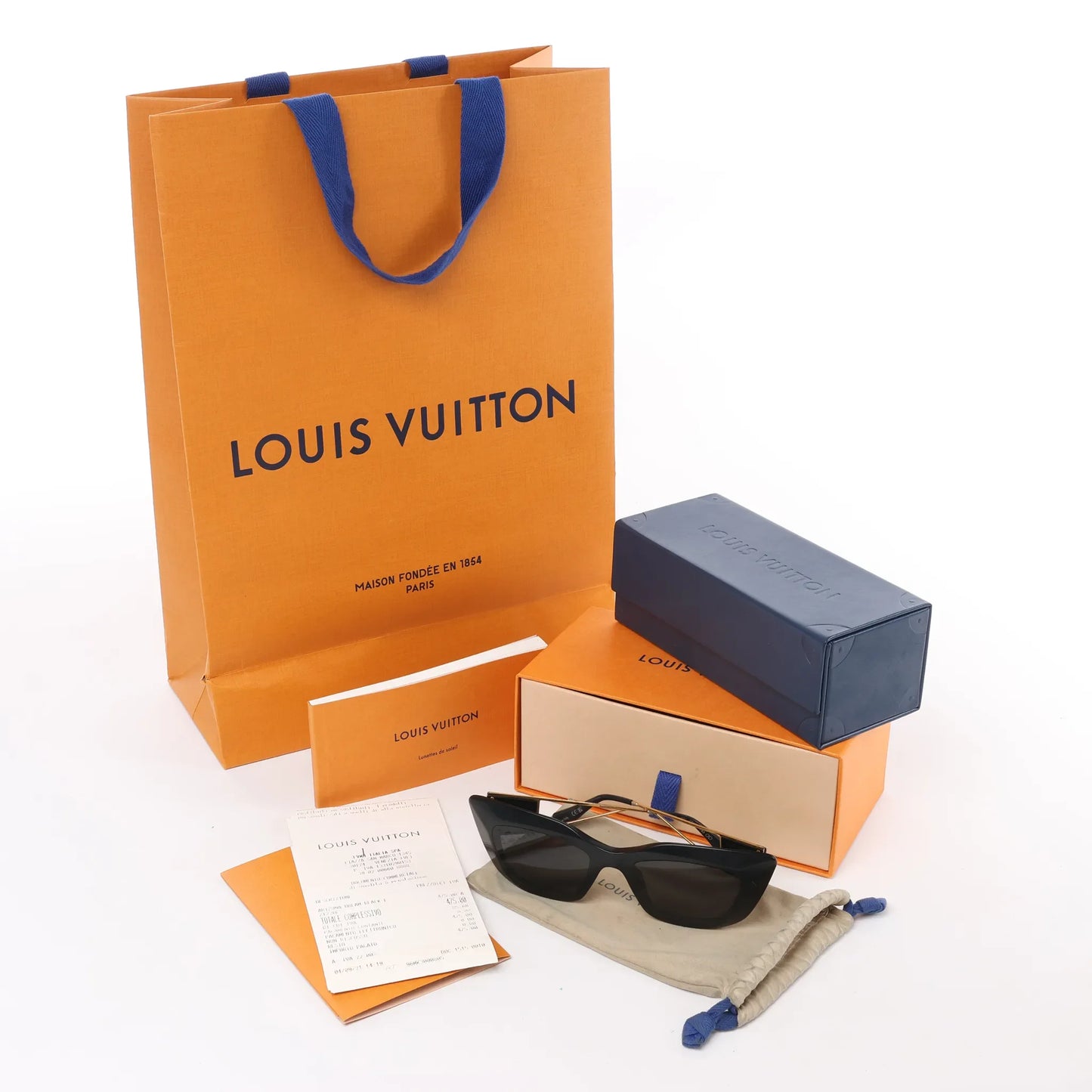 Lunettes de soleil Louis Vuitton Arizona Dream en acétate noir Z1220W