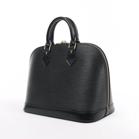 Sac à main Louis Vuitton Alma en cuir Epi noir M40302