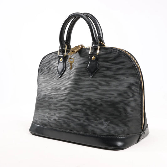 Louis Vuitton Epi Leather Alma PM Handbag in Black M52142