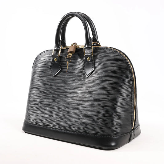 Louis Vuitton Epi Leather Alma PM Handbag in Black M52142