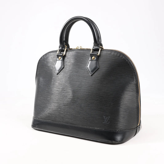 Louis Vuitton Epi Leather Alma PM Handbag in Black M52142