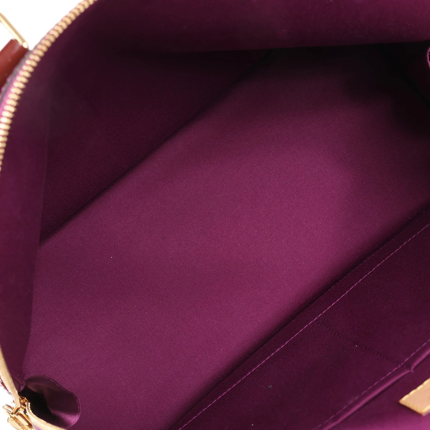 Louis Vuitton Alma GM Vernis Handbag in Burgundy M93594