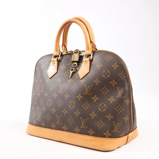 Louis Vuitton Monogram Canvas Alma PM Handbag in Brown M51130