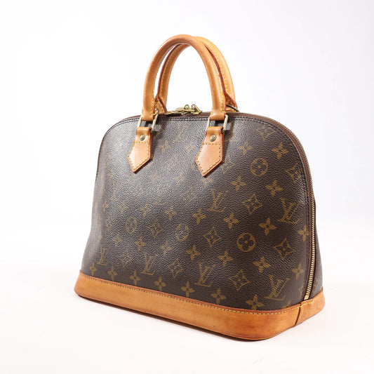 Louis Vuitton Monogram Canvas Alma PM Handbag in Brown M51130