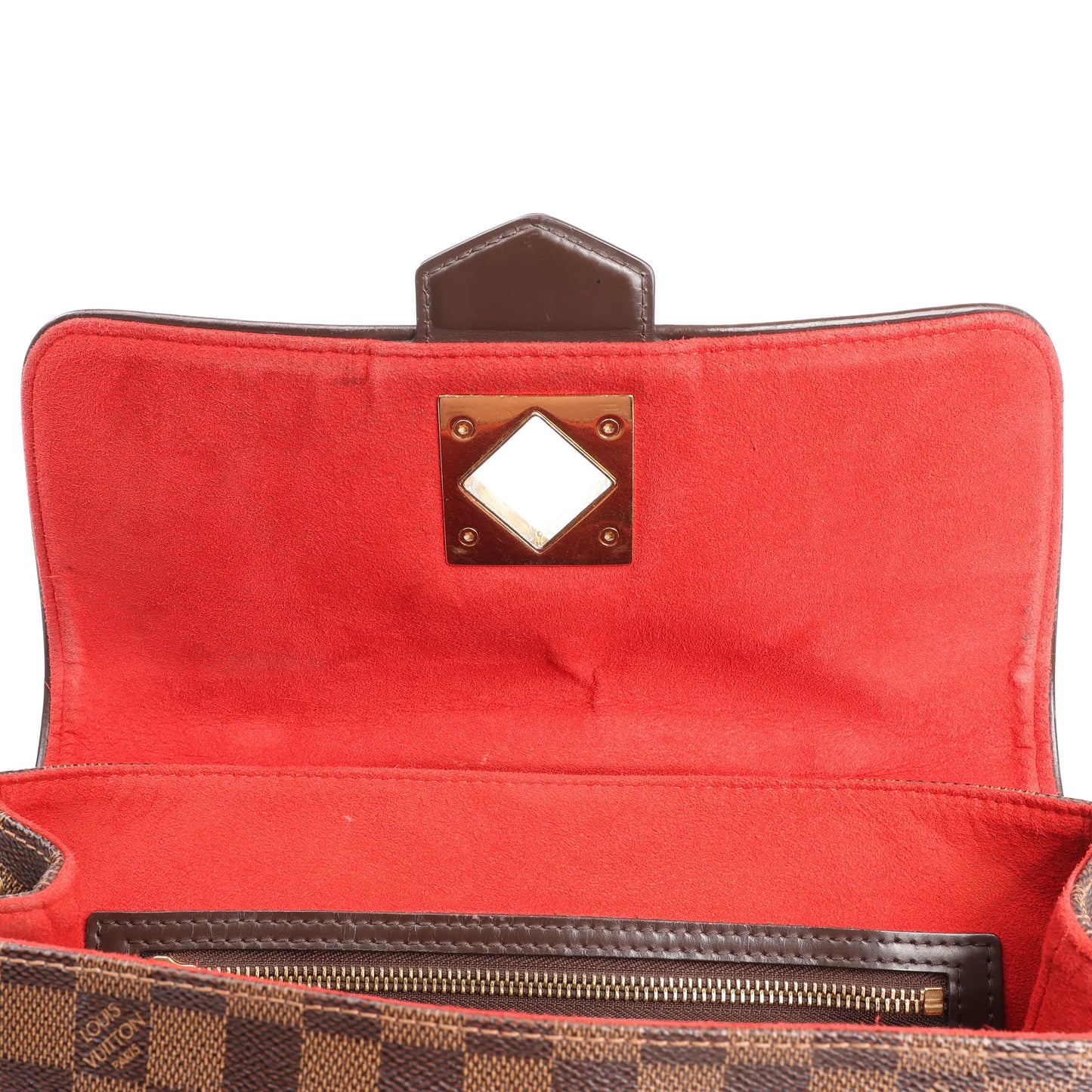 Louis Vuitton Bergamo PM Damier Ebene 2Way Handbag in Brown N41167