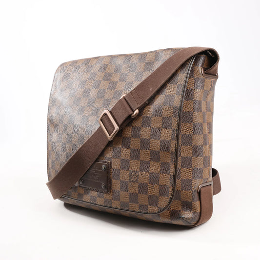 Louis Vuitton Damier Ebene Brooklyn MM Crossbody Bag in Brown N51211