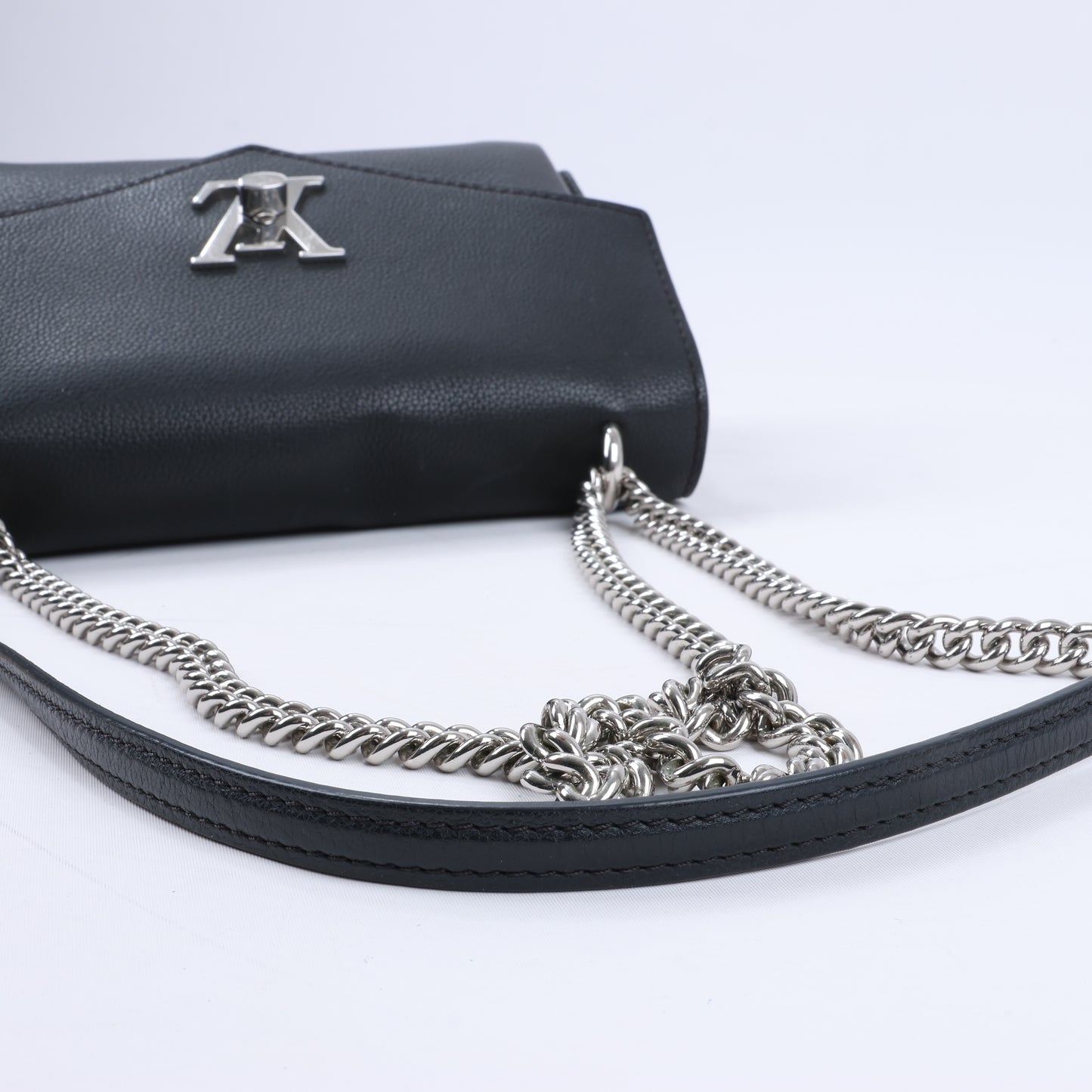Sac à main Louis Vuitton Cuir Taurillon MyLockMe BB 2 voies Noir M51418