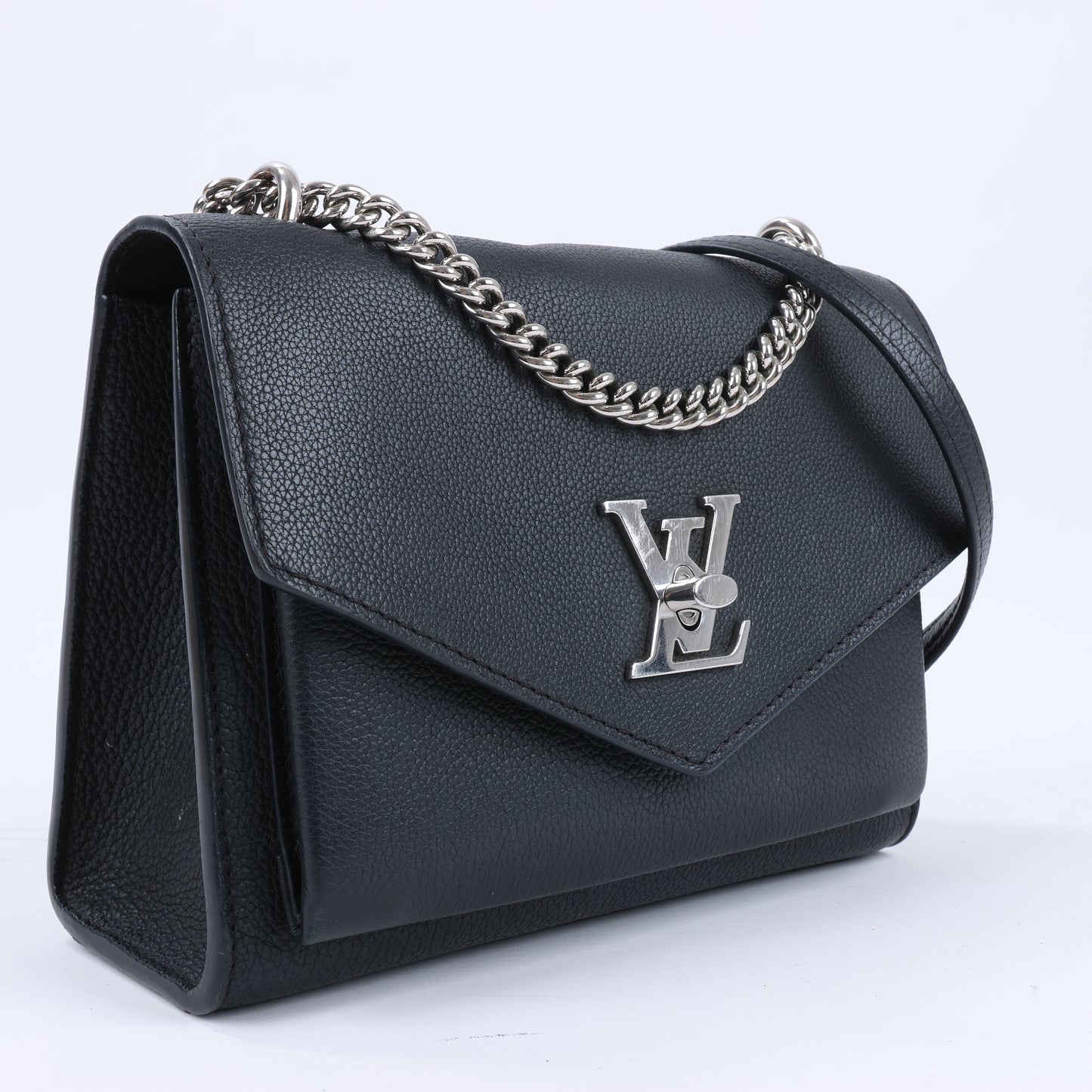 Sac à main Louis Vuitton Cuir Taurillon MyLockMe BB 2 voies Noir M51418