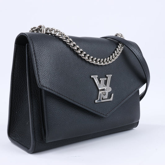 Louis Vuitton Cuir Taurillon MyLockMe BB 2Way Handbag in Black