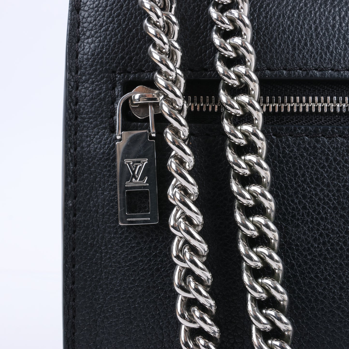 Sac à main Louis Vuitton Cuir Taurillon MyLockMe BB 2 voies Noir M51418