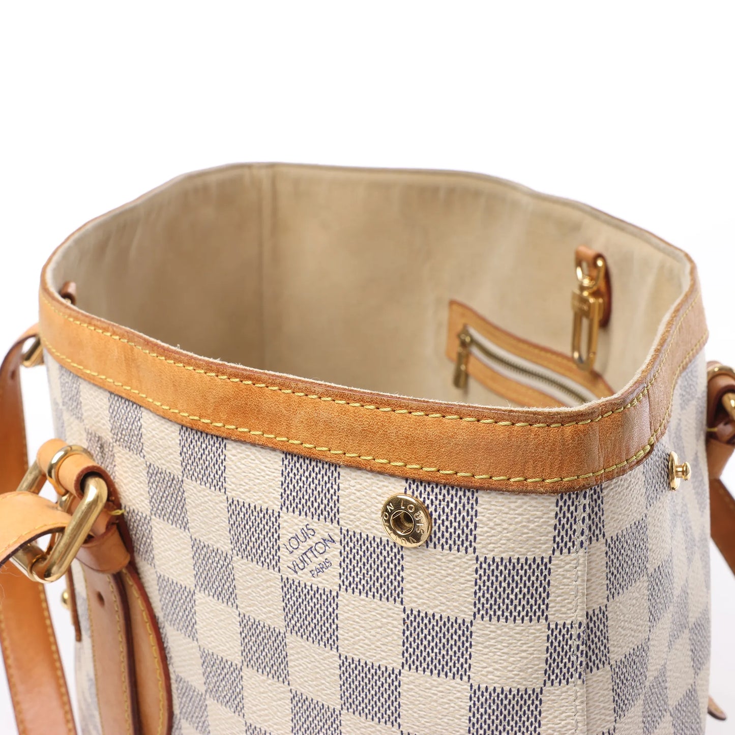 Sac à main Louis Vuitton Damier Azur Hampstead MM N51206