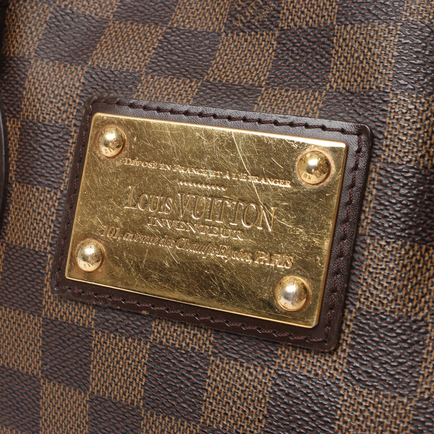 Louis Vuitton Damier Ebene Hampstead MM Handbag N51204