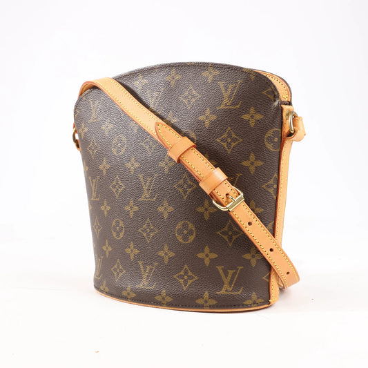 Louis Vuitton Monogram Canvas Drouot Crossbody Bag in Brown M51290