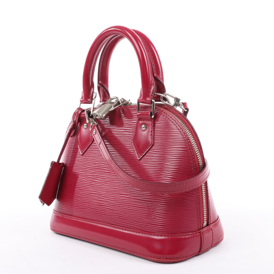 Sac à main Louis Vuitton Alma BB en cuir épi framboise M40851