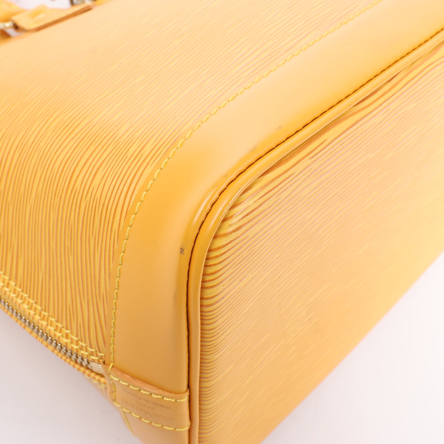 Louis Vuitton Epi Leather Alma PM Handbag in Yellow M52149