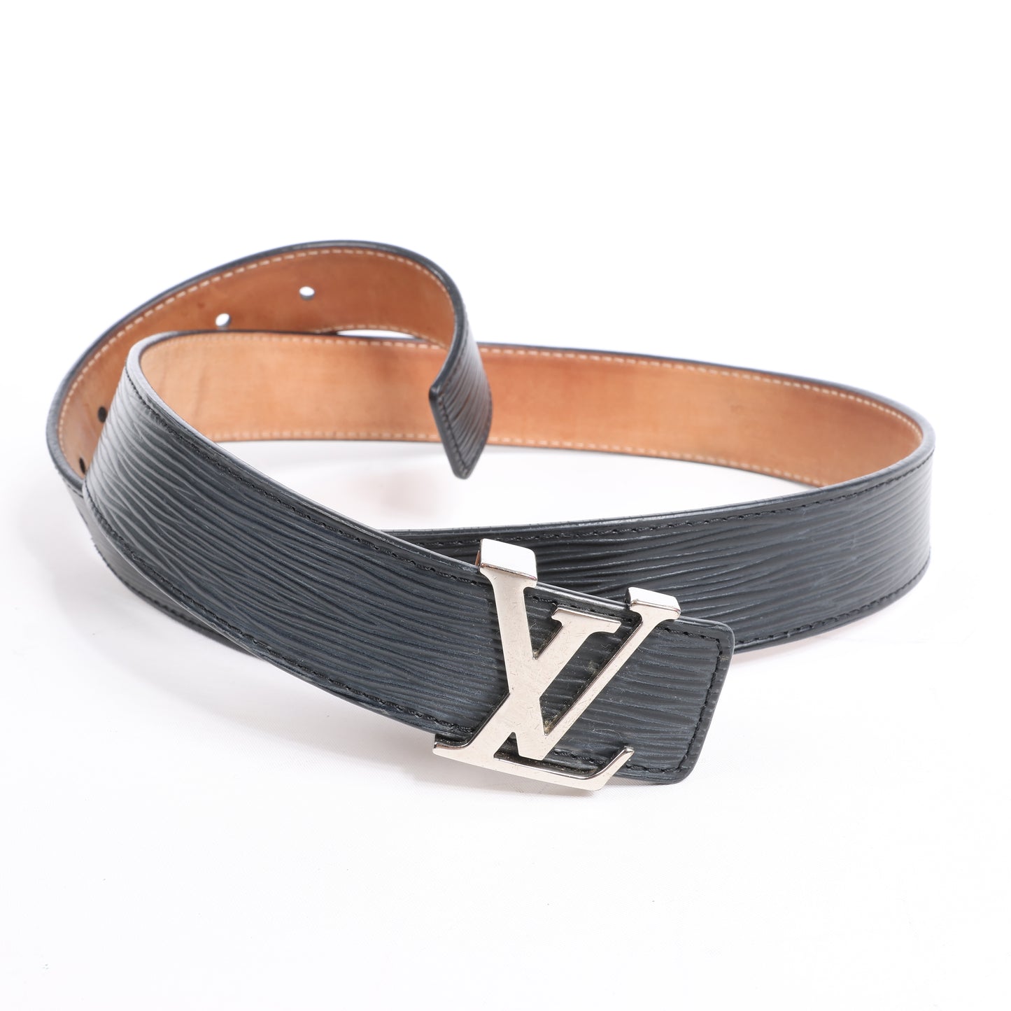 Louis Vuitton Epi Leather LV Initiales Belt 80 32 in Black