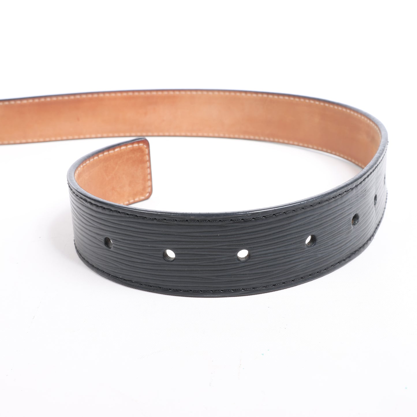 Louis Vuitton Epi Leather LV Initiales Belt 80 32 in Black