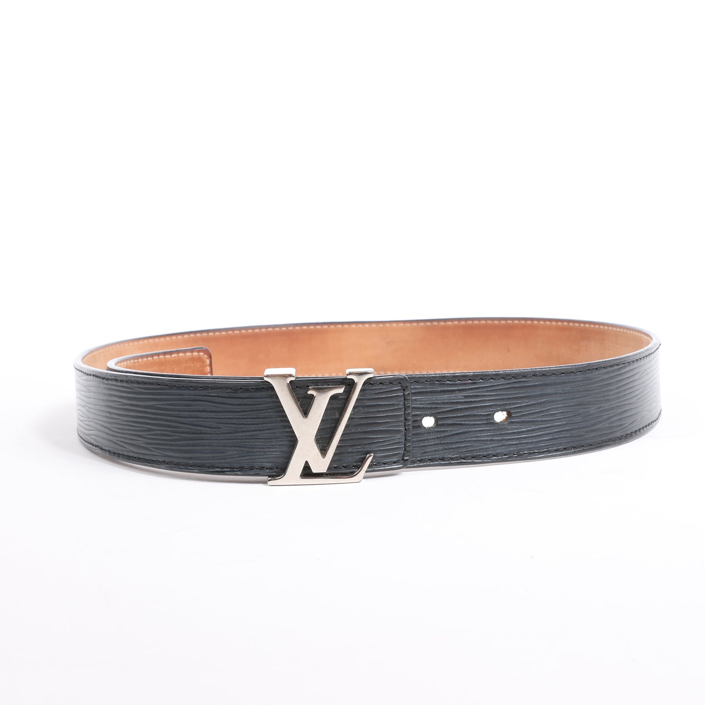 Louis Vuitton Epi Leather LV Initiales Belt 80 32 in Black