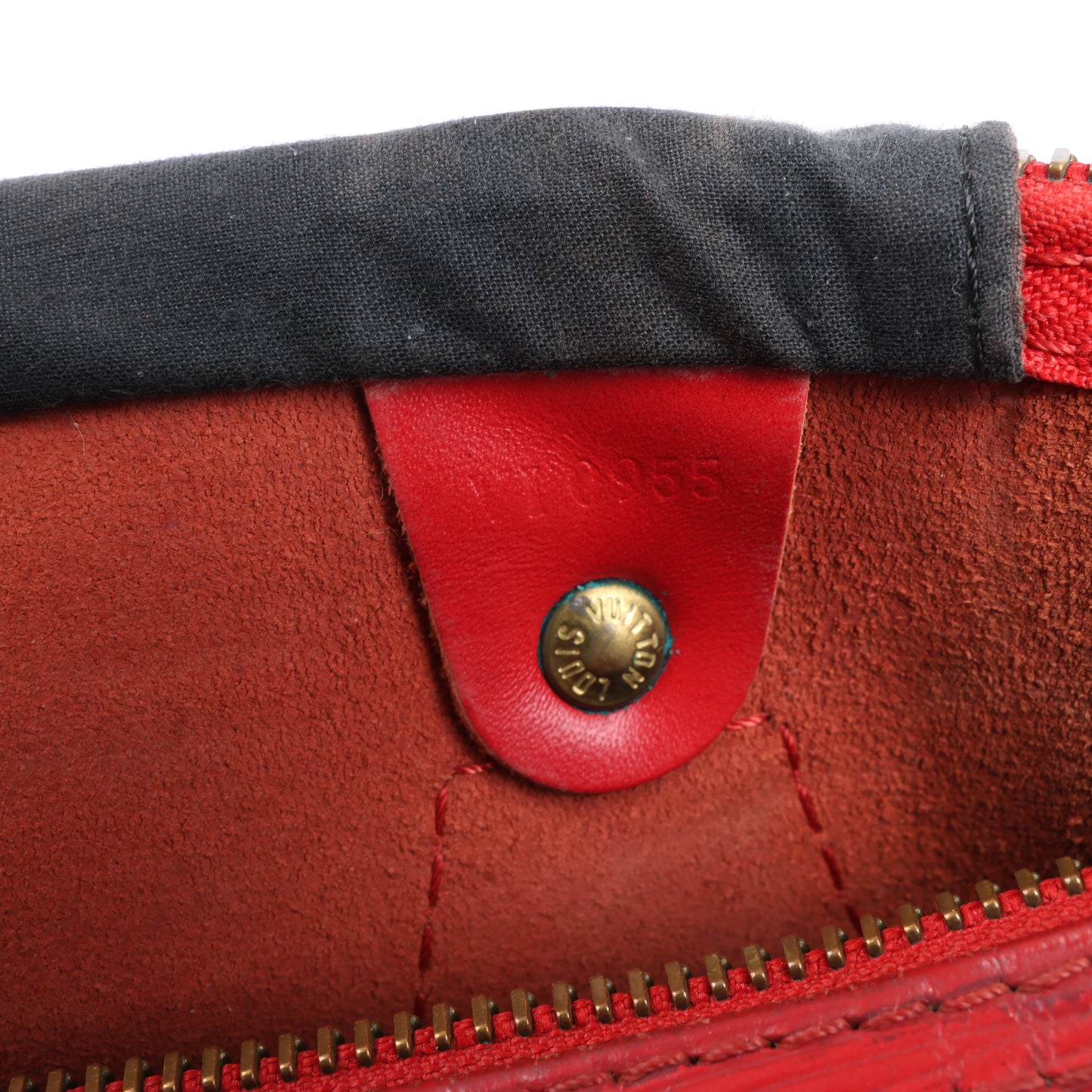 Sac à main Louis Vuitton Speedy 30 en cuir épi rouge M43007