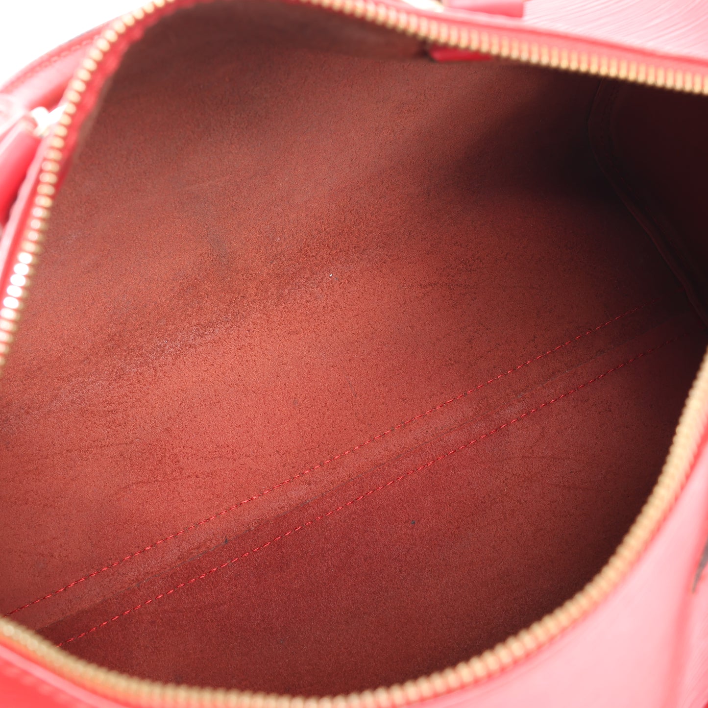 Sac à main Louis Vuitton Speedy 30 en cuir épi rouge M43007