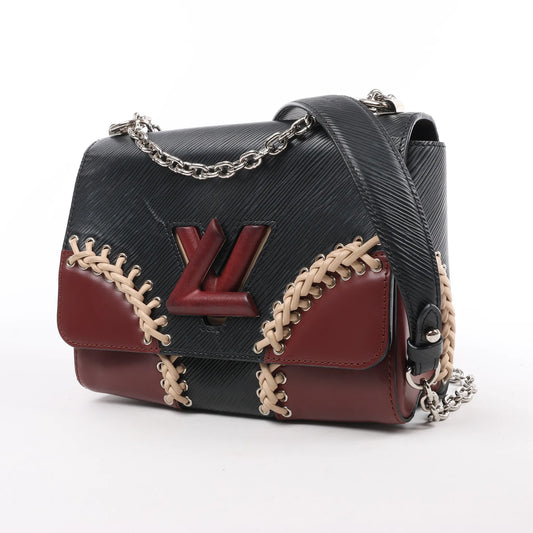 Louis Vuitton Epi Leather Twist MM Shoulder Bag in Black M42449