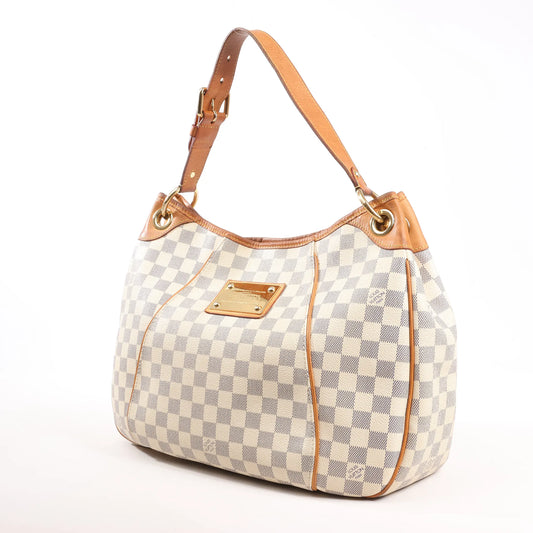 Louis Vuitton Galliera PM Damier Azur Shoulder Bag in Beige N55215