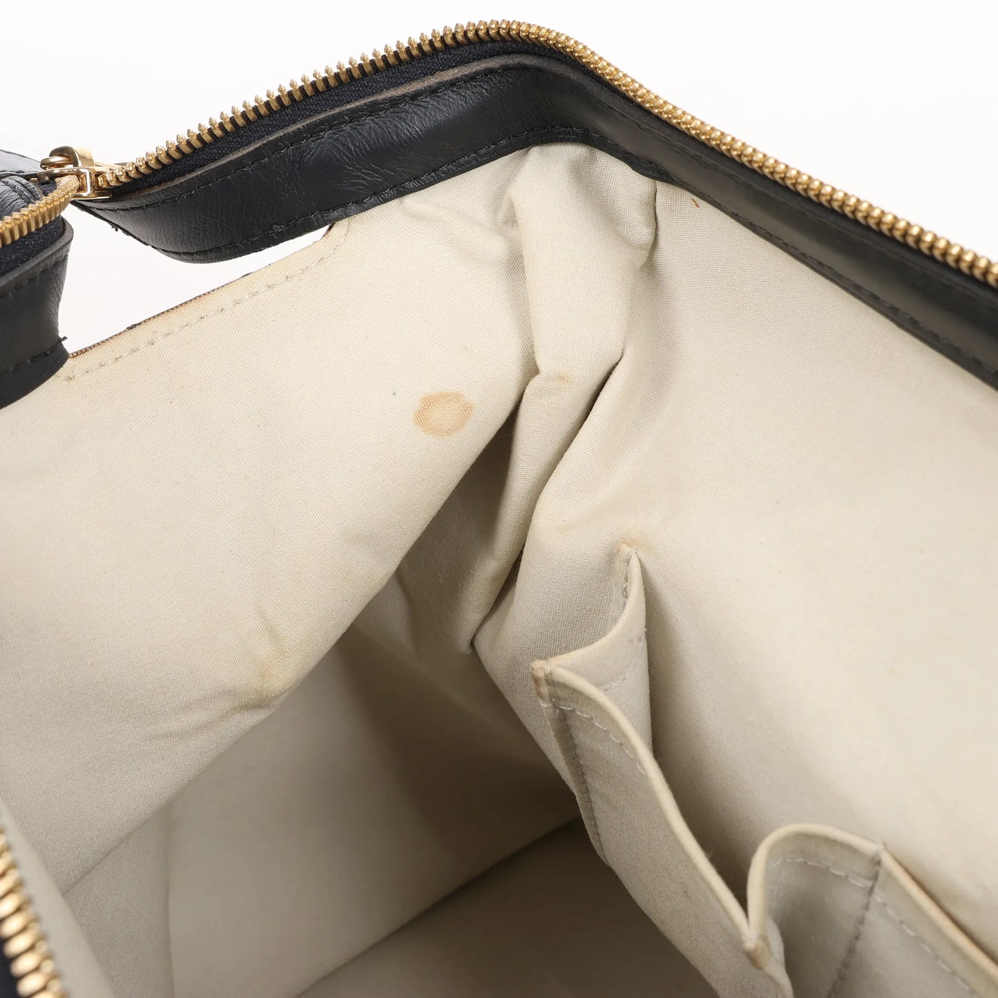 Louis Vuitton Josephine GM Monogram Mini Handtasche in Beige x Marineblau