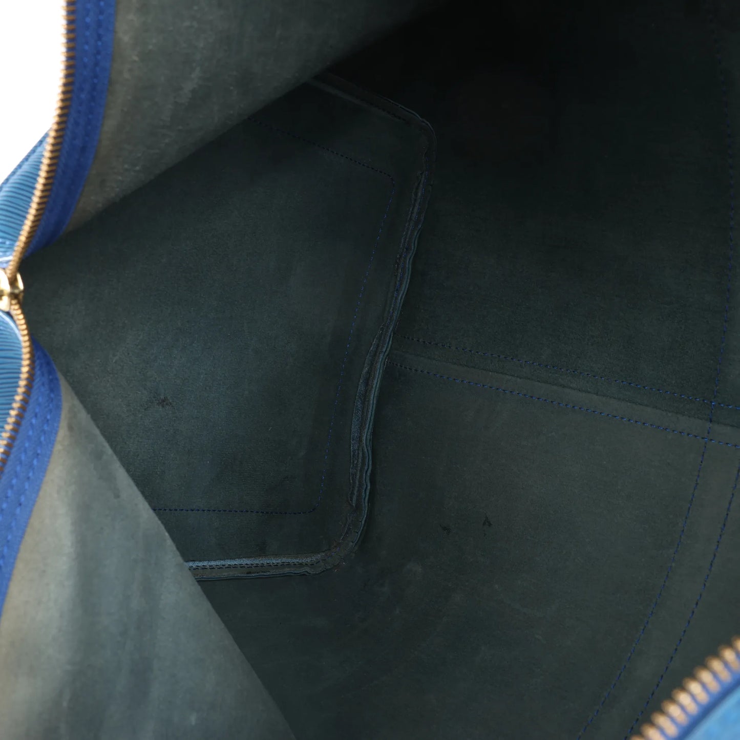 Louis Vuitton Epi Leather Keepall 55 Travel Bag in Blue M42955