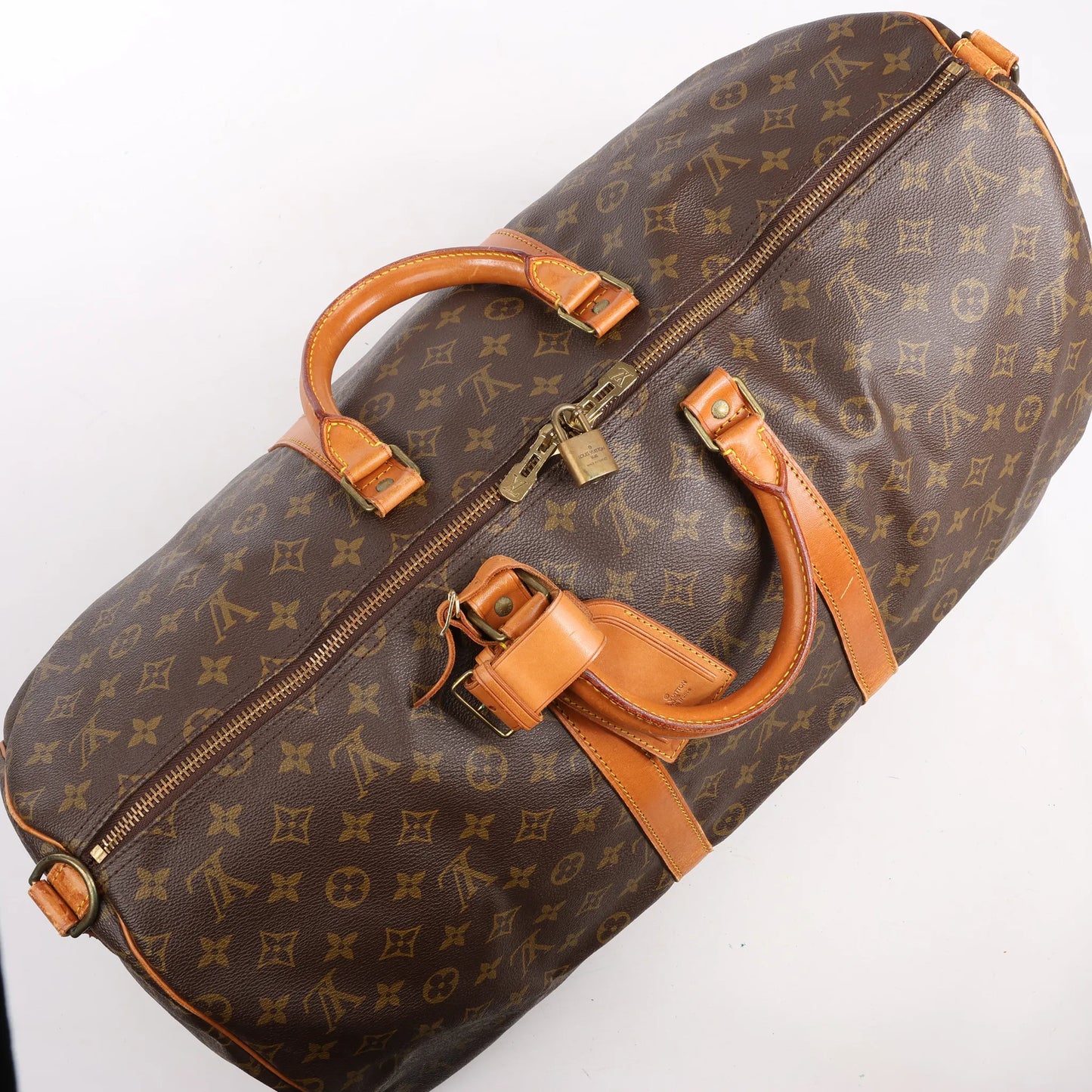Louis Vuitton Monogram Canvas Keepall Bandoulière 55 Travel Bag M41414