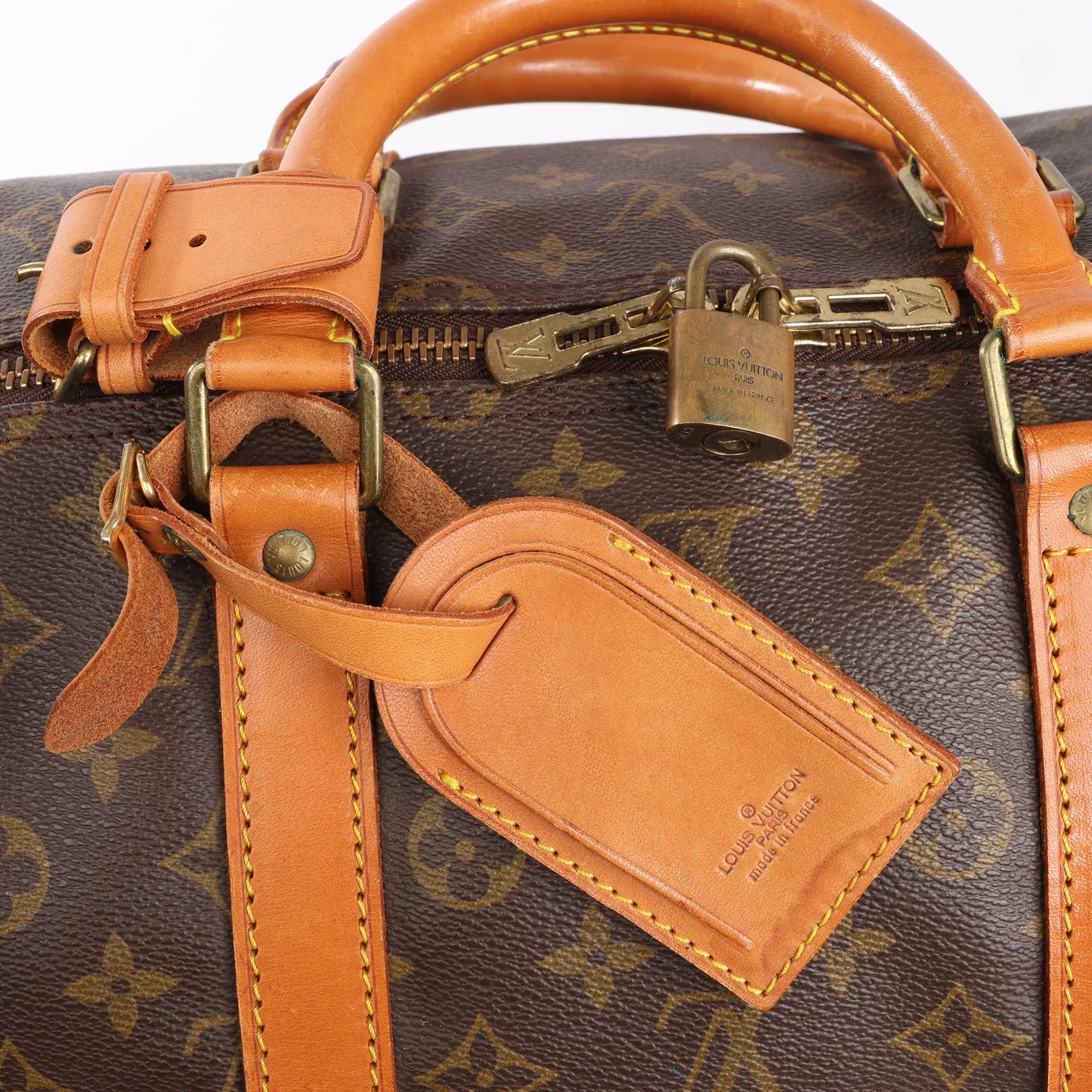 Louis Vuitton Monogram Canvas Keepall Bandoulière 55 Travel Bag M41414