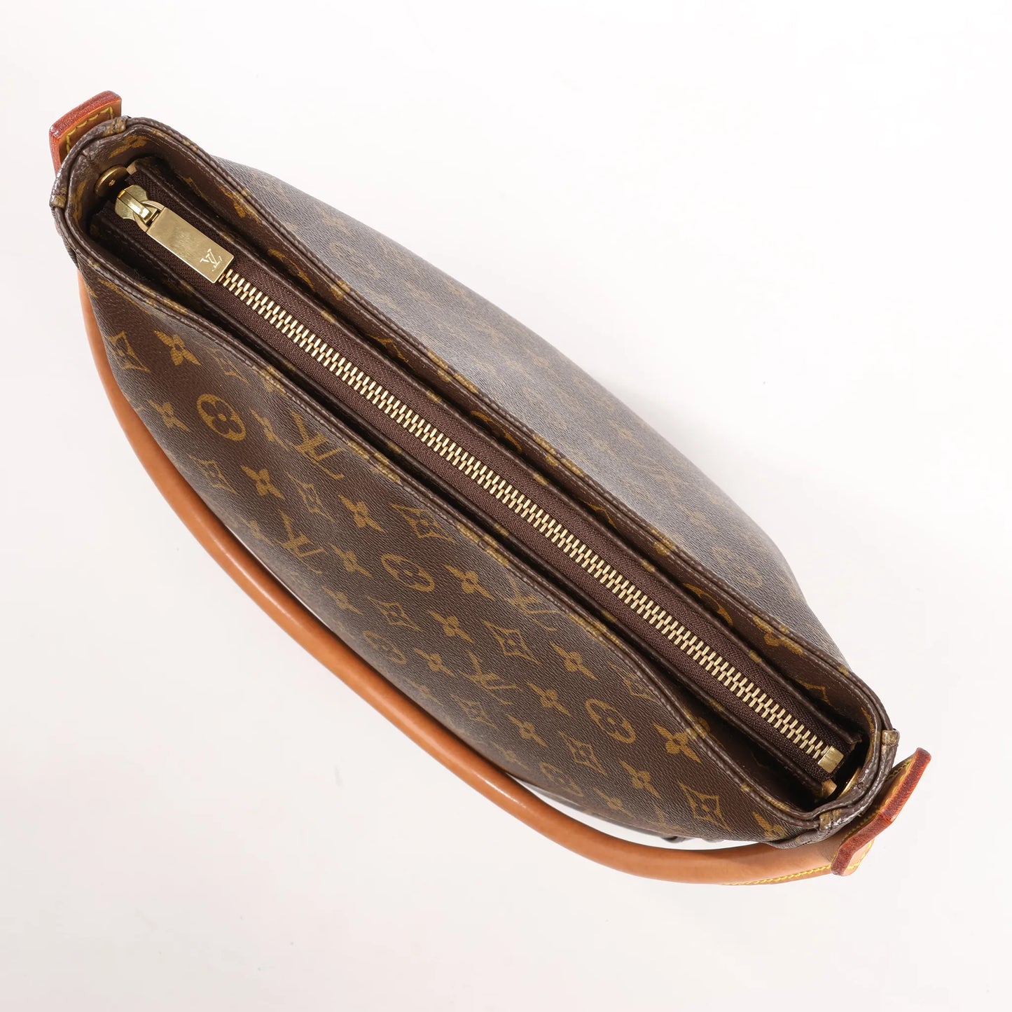 Sac bandoulière Louis Vuitton Looping GM en toile Monogram marron M51145