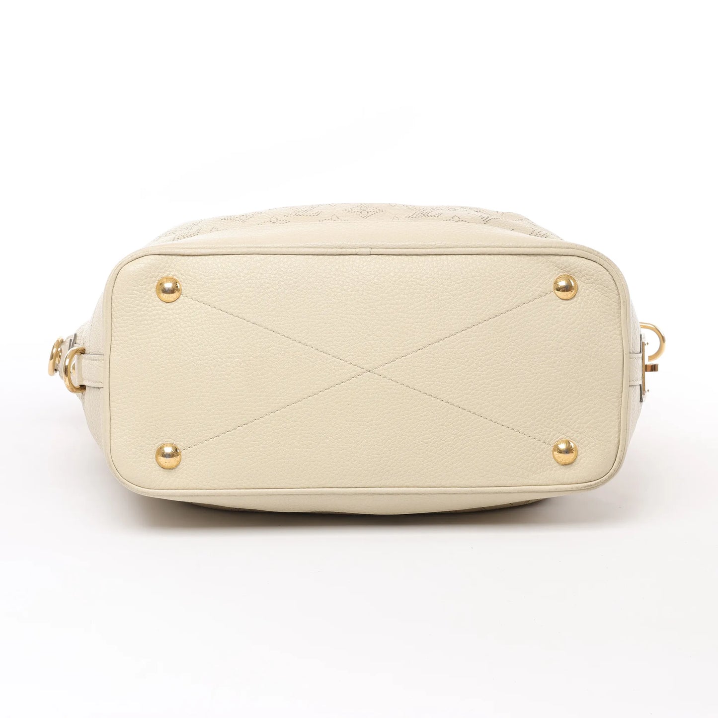 Louis Vuitton Monogram Mahina Stella PM Lederhandtasche in Beige M93067