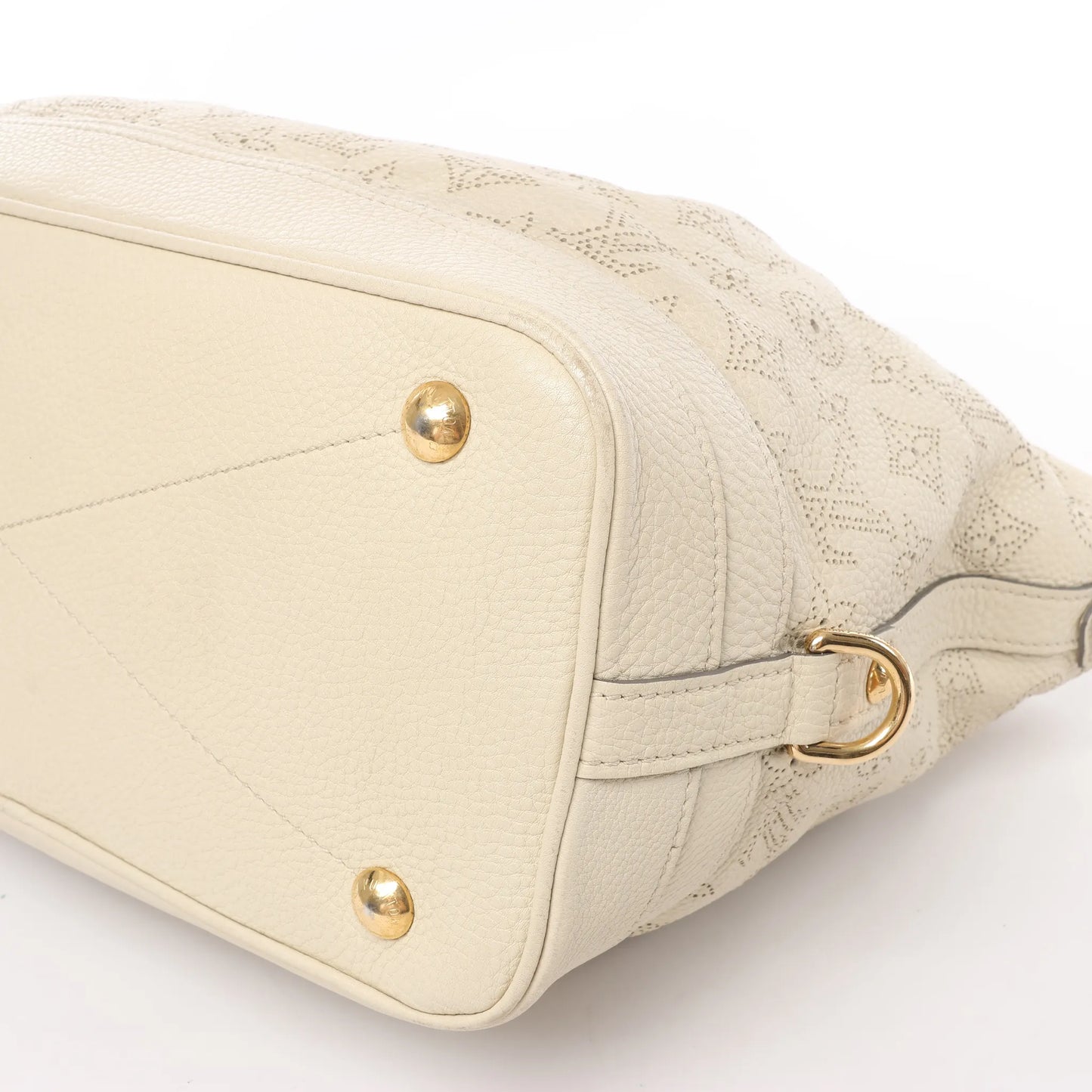 Louis Vuitton Monogram Mahina Stella PM Lederhandtasche in Beige M93067