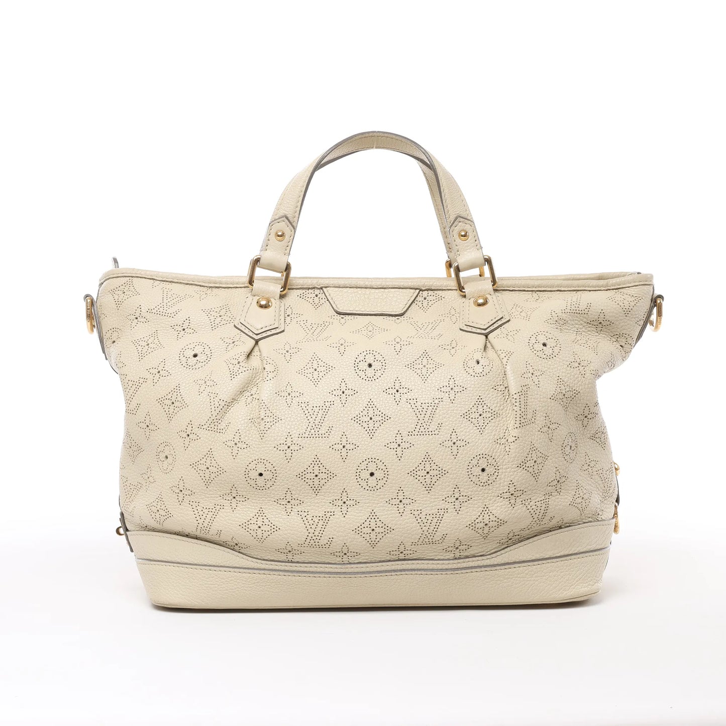 Louis Vuitton Monogram Mahina Stella PM Lederhandtasche in Beige M93067