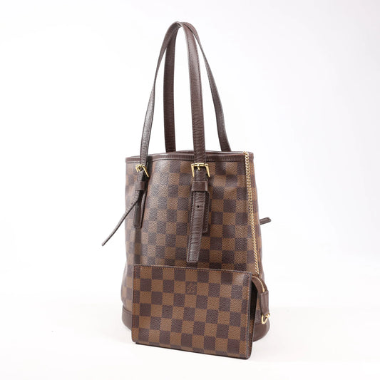 Louis Vuitton Damier Malle Shoulder Bag in Brown N42240
