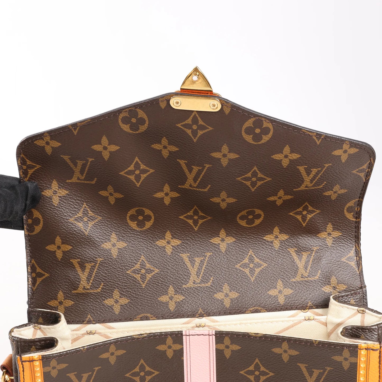Louis Vuitton Monogram Summer Metis Trunk Pochette Crossbody Bag in Brown M43628
