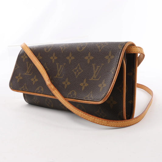Sac à bandoulière Louis Vuitton Pochette Twin GM en toile Monogram M51852
