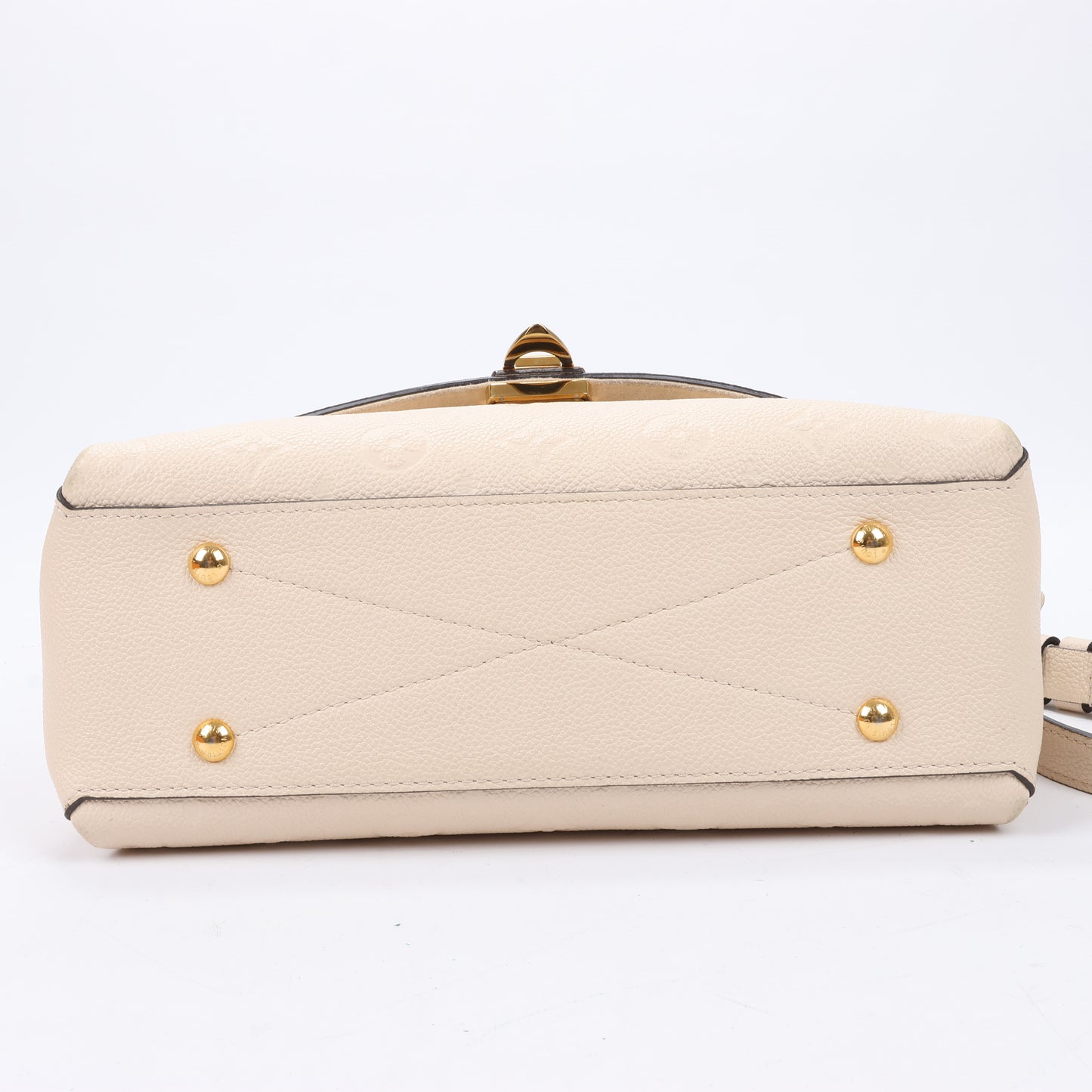Louis Vuitton Monogramme Empreinte Georges BB 2Way Sac à main en Beige M53943