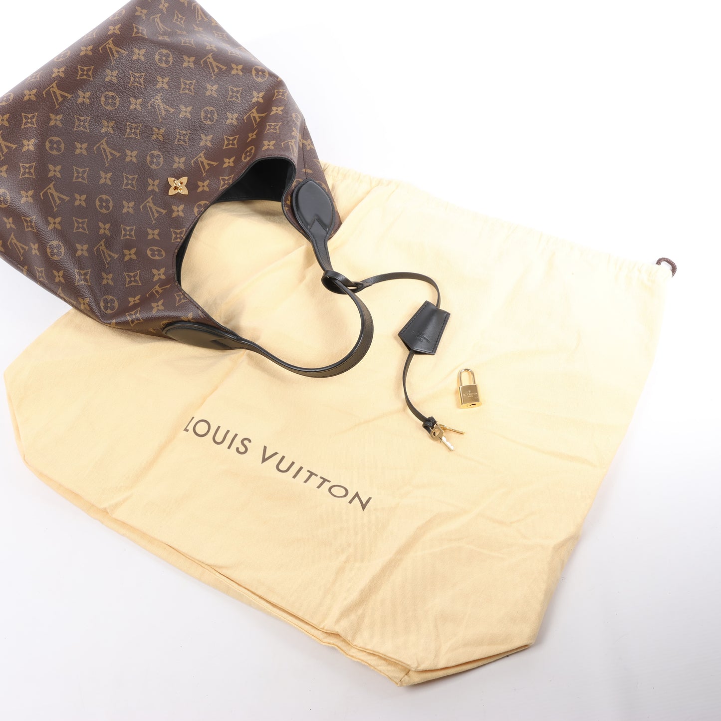 Louis Vuitton Monogram Flower Hobo Shoulder Bag M43545