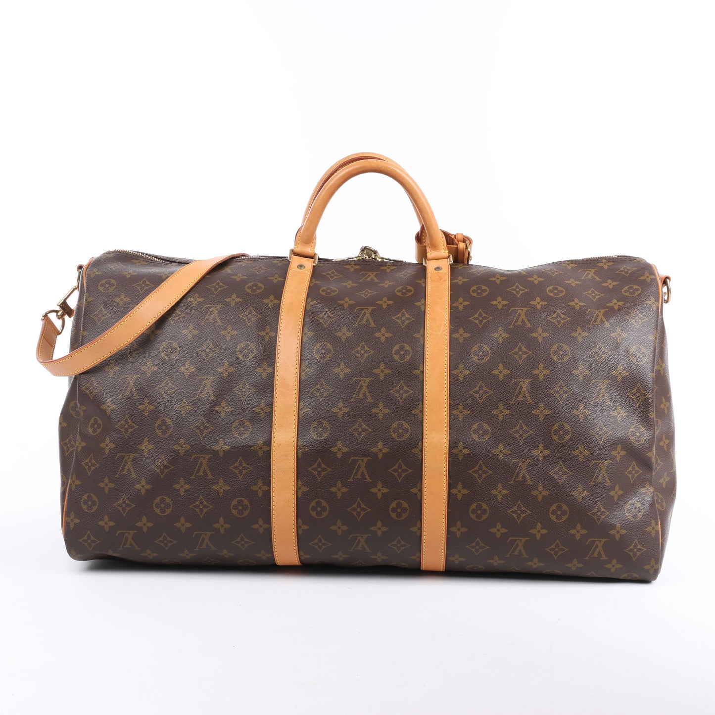 Louis Vuitton Monogram Canvas Keepall Bandoulière 60 Travel Bag M41412