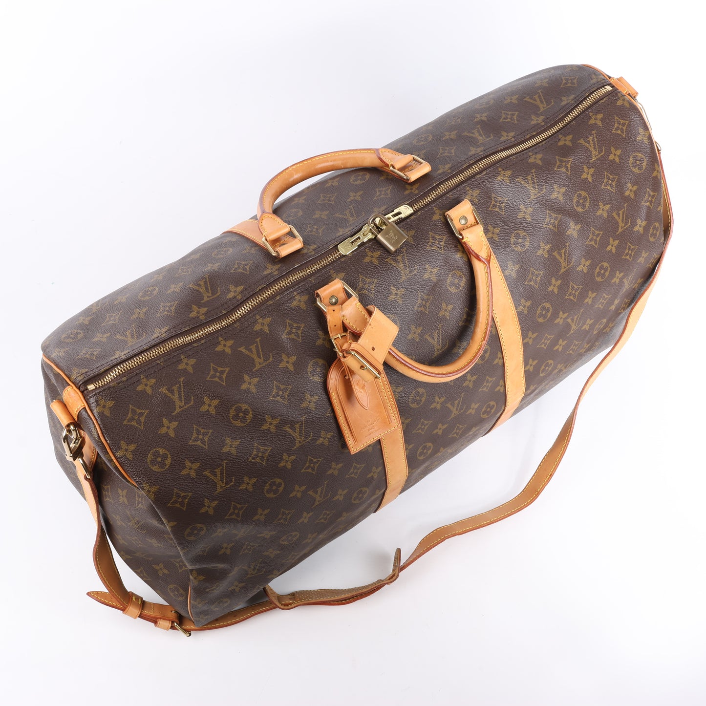 Louis Vuitton Monogram Canvas Keepall Bandoulière 60 Travel Bag M41412
