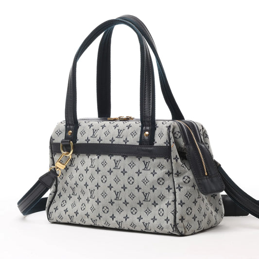 Louis Vuitton Monogram Mini Josephine PM Handbag in Gray and Navy M92312