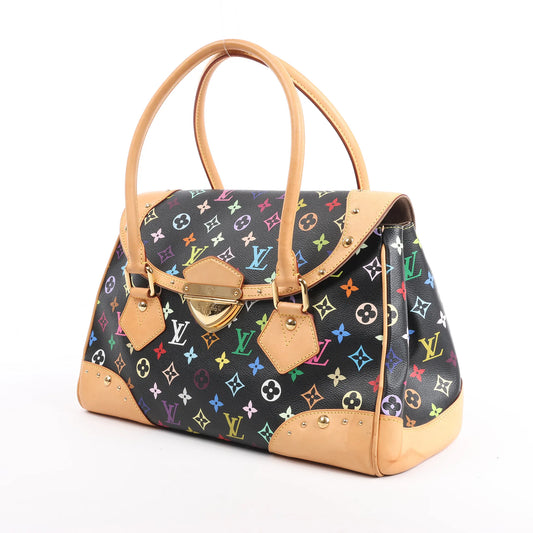 Sac à main Louis Vuitton Monogram Multicolore Beverly MM en noir